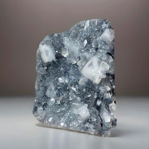 Apophyllite on Black Chalcedony Mineral Specimen, Beautiful Crystal Gift for a Collector, Natural Apophyllite Crystal Statement