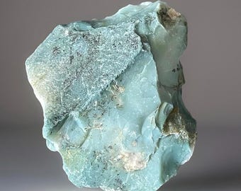 Rare Green Flower Agate Rough with Dendrites • Lapidary Raw Crystal Stone • Natural Unpolished Crystal