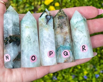 Quantum Quattro Silica Tower - Malachite - Dioptase - Chrysocolla - Shattuckite in a Smoky Quartz matrix - Gem Silica