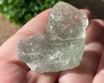 Prasiolite HQ Raw Tumble, Natural Green Quartz Pocket Stone, Crystal Gifts, #2