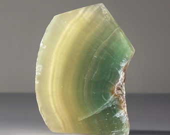 Lemon Lime Fluorite Slab Tower: Fluorite Polished Crystal (366)