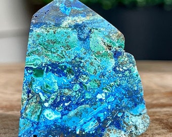 Chrysocolla Small Tower AAA grade Crystal Azurite Malachite Turquoise