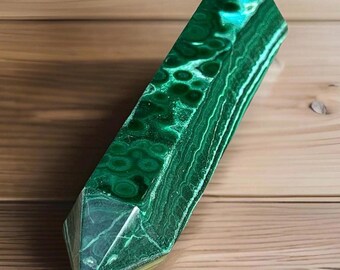 Malachite Tower with Blue and Green Inclusions / Natural Chrysocolla Crystal Point