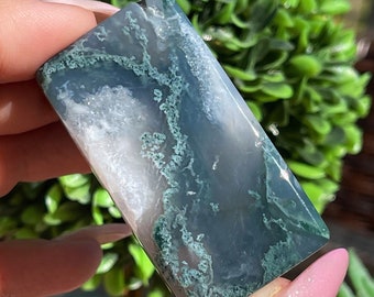 Moss Agate Green Brick