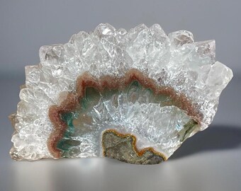 Uruguay Amethyst Stalactite Slice • Crystals for Gifting, Collecting & Decorating, Jewelry Making