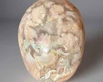 Flower Agate XL Crystal Palm Stone