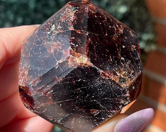 XL Garnet Dodecahedron - Heart Chakra