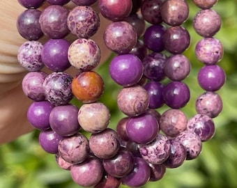 Stitchtite Bead Stretch Bracelet - 8mm Beads, Natural Gemstone Crystal Jewelry