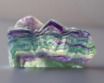 Fluorite Large Statment Tower with Cubic Specimen Edge - No.97