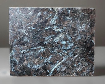 Astrophyllite XXLarge Slab, Arfvedsonite Blue Gold Firework Inclusions, Arfwedsonite Plate, Arfvedsonite of Brooke Tray #222