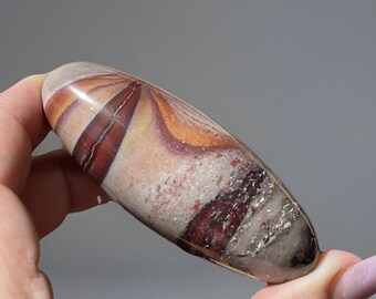 Narmada River Shiva Lingam, Large Colorful Shiva From India, Narmada Shiva Lingam Polished Crystal #13