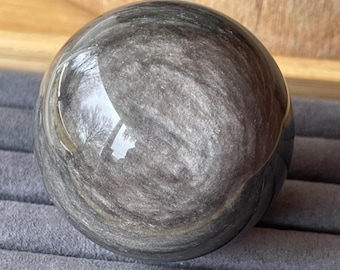 Silver Sheen Obsidian Sphere (24)