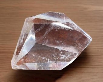 Clear Quartz Freeform Crystal paper weight, AAA Grade Master Crystal, Faceted Crystal Quartz Chunk