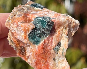 Orange Calcite Apatite Lapidary Crystal Rough
