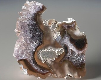 Uruguay Amethyst Stalactite Slice • Crystals for Gifting, Collecting & Decorating, Jewelry Making
