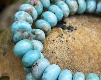 Larimar Donut Bead Bracelet | Larimar Bracelets | Crystal beads | Crystal beaded bracelets | AAA Grade Crystals