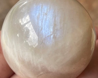 Blue Moonstone High Quality Sphere , Transparent White Moonstone Sphere, AAA Grade Crystal Gifts , Rare Crystal Find