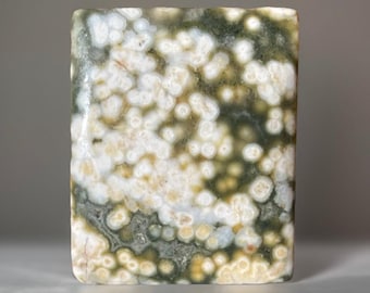 Orbicular Ocean Jasper Flat Back - Cabochon Gemstone (288)