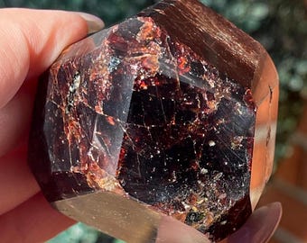 XL Garnet Dodecahedron - Heart Chakra
