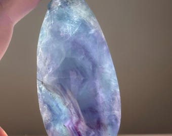 Blue Fluorite Teardrop Flame