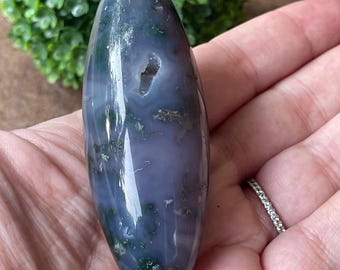 Blue Moss Agate Big Shiva - #93