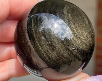 Golden Obsidian Sphere
