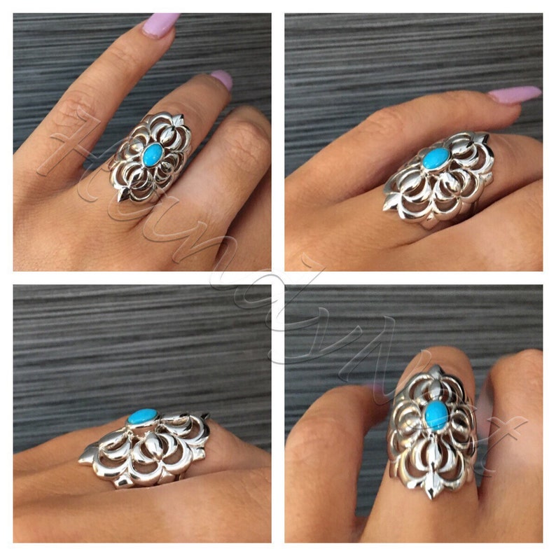Make a Statement  Sterling Silver Sleeping Beauty Turquoise image 0