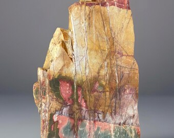Cherry Creek Jasper XL Slab – Natural Polished Colorful Jasper Specimen 6.6 inches