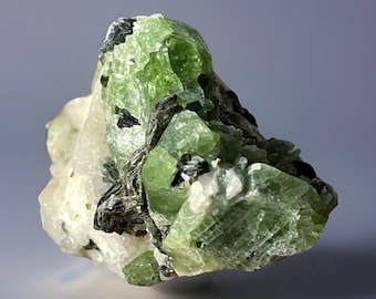 Green Diopside Merelani Hills, Tanzania : Natural Collectors Display Mineral Specimen (411)