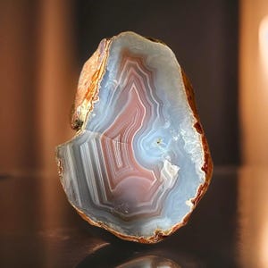 Zhanguo Warring States Agate Nodule Slice Specimen, Collectors Edition Rare agate