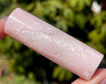 Rare Pink Petalite Cylinder: Collectors Flashy Chatoyant Crystal (86)