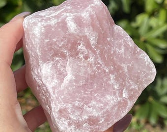 Rose Quartz XLarge Specimen, Premium Pink Quartz Rough Crystal from Madagascar, Natural Unpolished Rock (435)