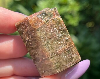 Apatite Barrel from Yates Mine, Otter Lake, Quebec, Natural Large Olive Green Apatite Mineral Specimen