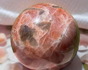 XXL Arusha Sunstone Sphere: Rare Rainbow Confetti Collector's Crystal
