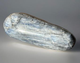 Kyanite Shiva with Quartz Inclusions, Polished Lingam Stone Wand, Natural Crystal Specimen (51)