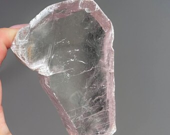 Pink Selenite Slab, Rare Find Crystal, Natural Pink Crystal Specimen