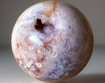 Pink Amethyst Flower Agate Sphere