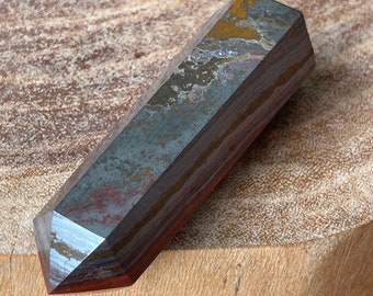Tiger Iron Tower Point with Red and Silver Banding - No. 38