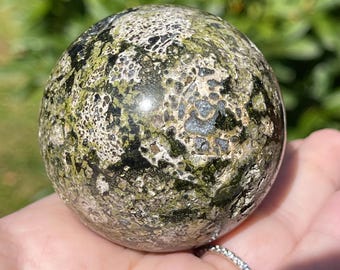 Epidote Large Sphere: Rare Collectors Crystal Ball (428)