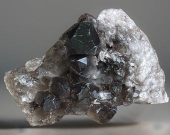 Smoky Quartz Crystal Large Cluster, Collector Specimen for Activation, Meditation, Crystal Grids & Display, Statement Chocolate Brown Quartz