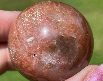 Arusha Sunstone Sphere - Rare HQ Unique Crystal