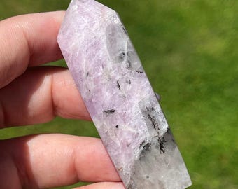 Bicolor Kunzite Tower with flash & Dendritic inclusions - No.60