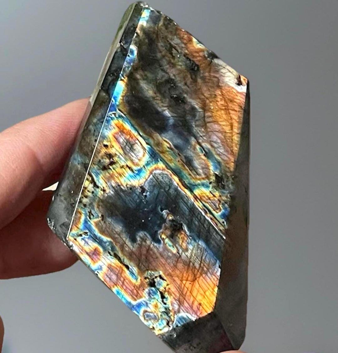 Labradorite Spectrolite Spectrolite Labradorite Freeform- Natural Rare Crystal From Finland - Etsy