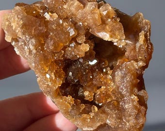 Moroccan Citrine Cluster – New Find Rough Deep Honey Crystal • Collector's Specimen • Home Decor Stone • Raw Unpolished Mineral
