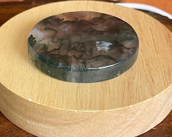 Moss Agate Night light | Moss Agate LED lamp with a remote | Crystal night light | AAA Moss Agate carving | Holliday crystal gifts