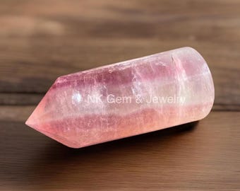Pink Fluorite Tower / Cylinder Candy Fluorite Point