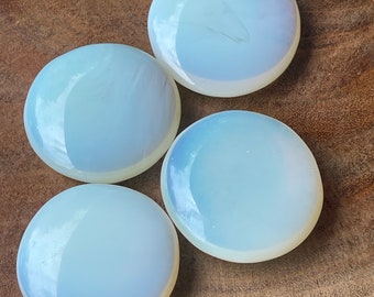 Opalite Disks, Opalite Pocket Stone, Crystal rounds, Round Opalite Palm stone