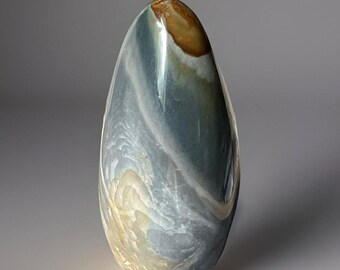 Polychrome Jasper Freeform • Natural Colorful Polished Stone Flame • Crystals for Gifting Collecting & Decorating