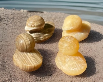 Mini Crystal Duck, Orange Calcite Duck, Chocolate Crystal Duckie, Calcite Small Duck, Cute Miniature Crystals