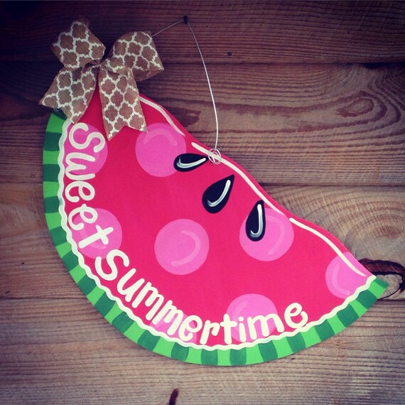 Items similar to Slice of summer door hanger on Etsy